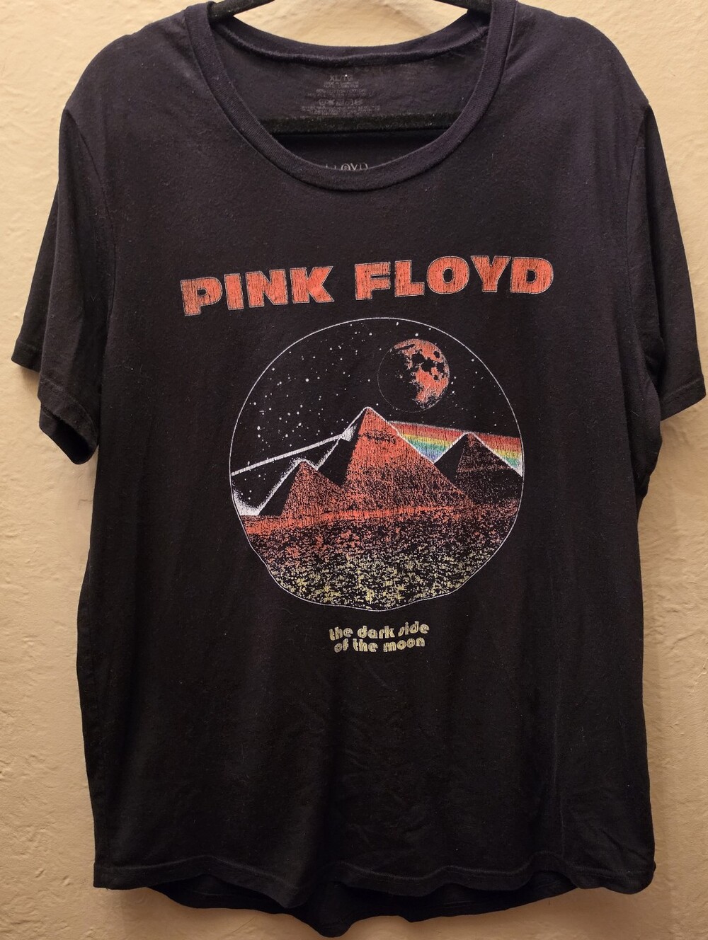 Pink Floyd Dark Side of the Moon Tee XL Black Band Shirt